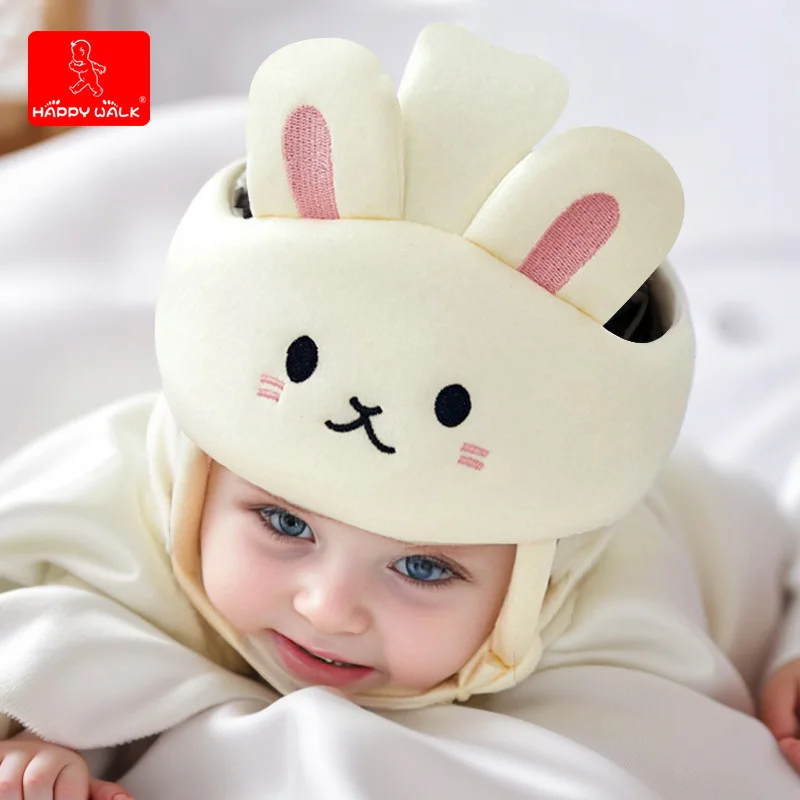 Protector de cabeza de oso de conejo para bebé, casco de seguridad para gatear, gorro para caminar, productos de seguridad para niños pequeños, 0 a