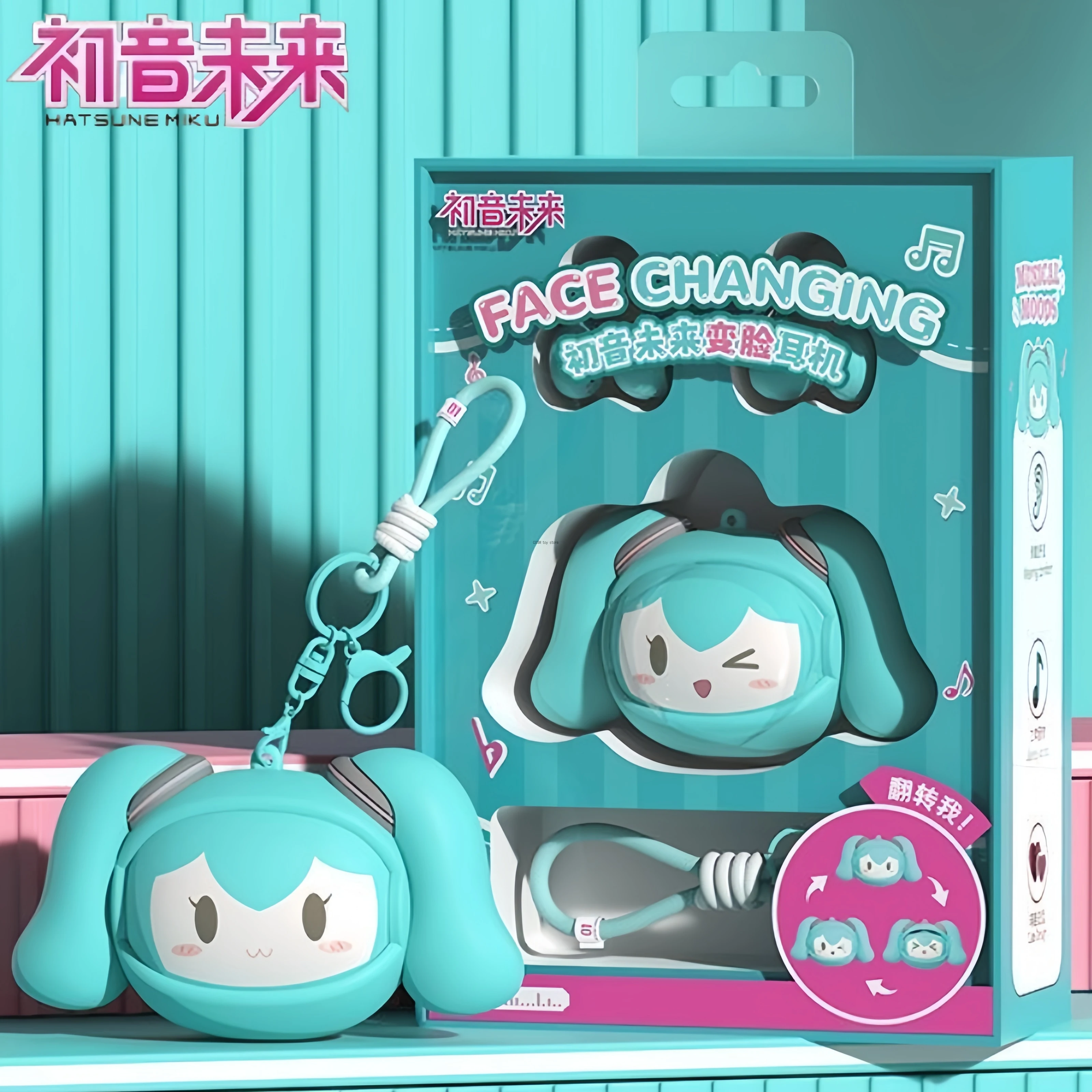 Ecouteurs-bluetooth-a-clipser-luxub-hatsune-miku-sans-fil-portables-avec-fonction-de-changement-de-visage-6-cles-bluetooth-pour-usage-quotidien-pour-les-fans-d'anime