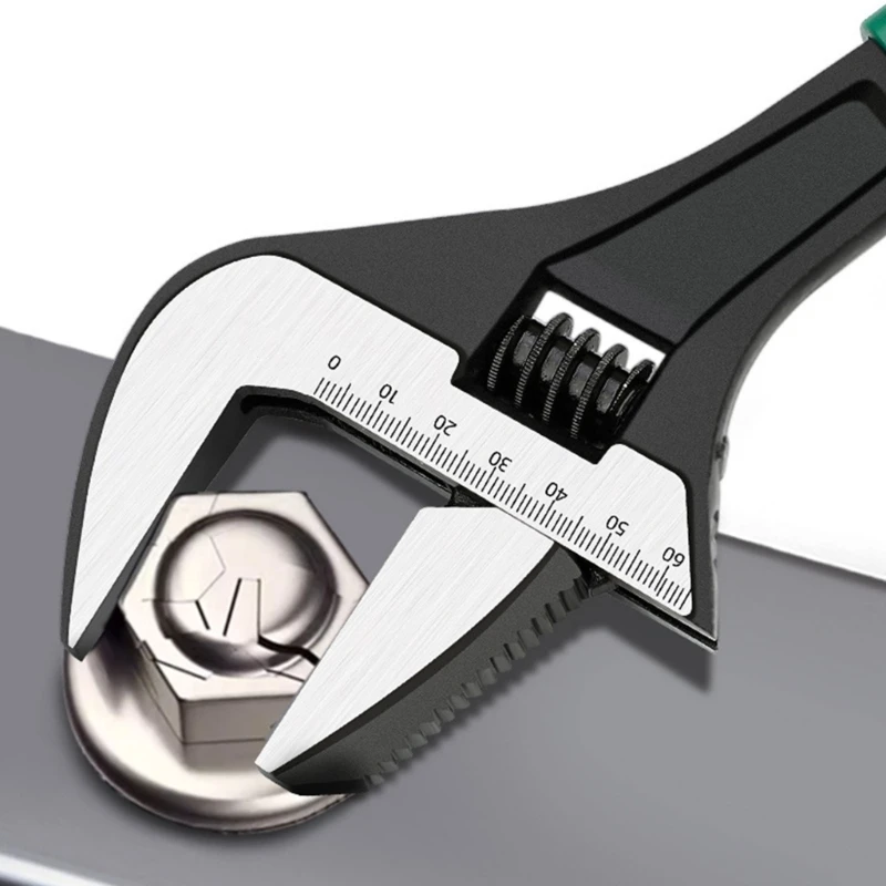 Básculas medición llave ajustable resistencia, mandíbula grabada para trabajos reparación, envío directo
