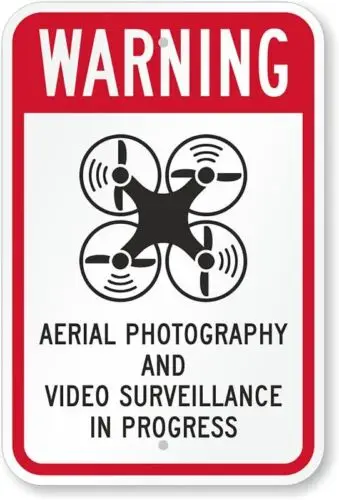 Aerial Photography Video Surveillance Drone Warning Aluminum Weatherproof 12