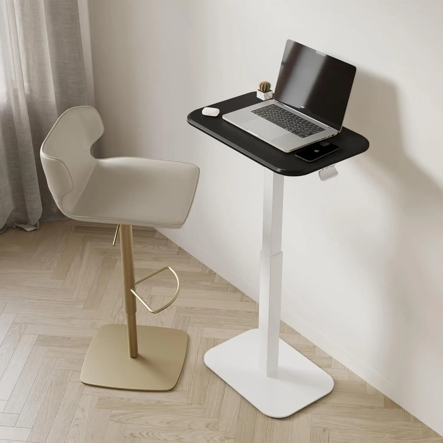 Height Adjustable Side Table, Versatile Accent for Home or Office, Effortless Adjustable Height with Precision Engineer