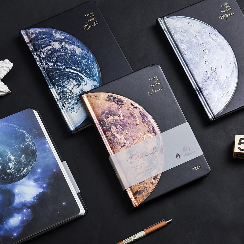 Starry Sky Notebook Journal Universe Diary Notepad Illustration Hand Account Notepad School Student Stationery