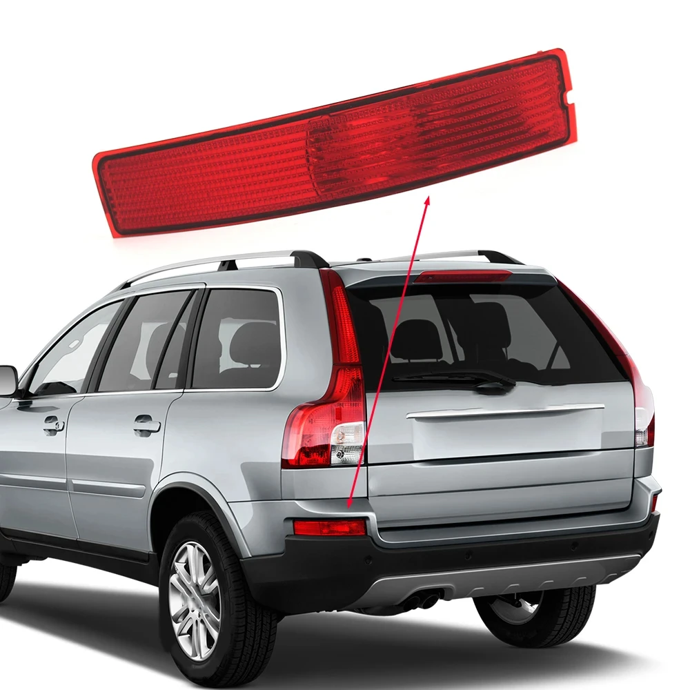 for 2007-2014 Volvo XC90 MK1 Rear Bumper Reflector Warning Reflective Strip Light Cover 31213647 31111185 Left