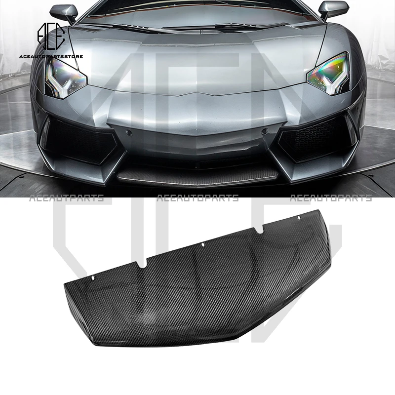 For Lamborghini Aventador LP700 2011-2014 OEM Style Front Lip Carbon Fiber Center Panel Front Lip Body Kit