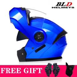 Personalised Men Women Safety Downhill Motocross Racing Modular Motorcycle Flip Up Helmet Full Face Casco Moto DOT Approved ECE