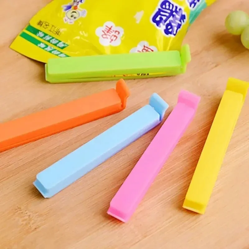 10/20/30PCS Colorful Food Clips Snack Bags Sealing Clamps Wear-Resistant Sealer Fresh Bread Condiments Storing Clamp Kitchenware