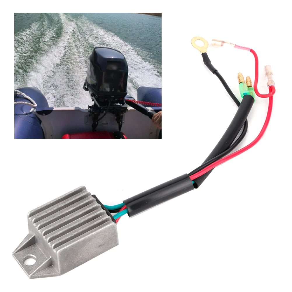 Voltage Rectifier Aluminium Alloy Voltage Regulator Rectifier for 2 Stroke 15HP Outboard Motor Voltage Regulator Rectifier