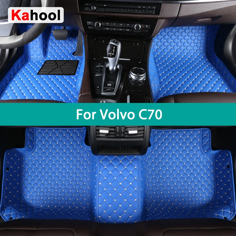 

KAHOOL Custom Car Floor Mats For Volvo C70 Auto Carpets Foot Coche Accessorie