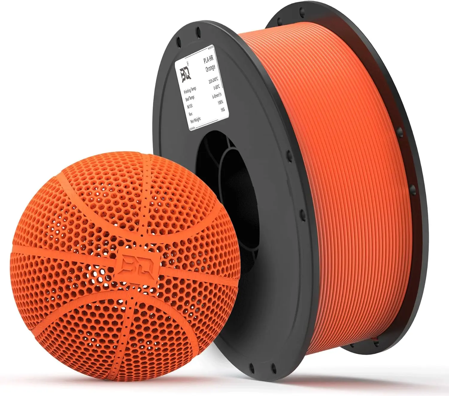 

Flexible 3D Printer Filament for Airless Basketballs, 1.75mm 1KG Spool, Compatible with Most FDM Printers (Orange)