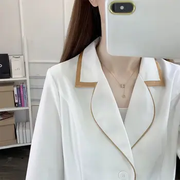 Vestido corto blanco de uniforme de belleza, tops exfoliantes rosas para spa, ropa de aseo de salón negra de talla grande, blusa de laboratorio con logo, top de esteticista