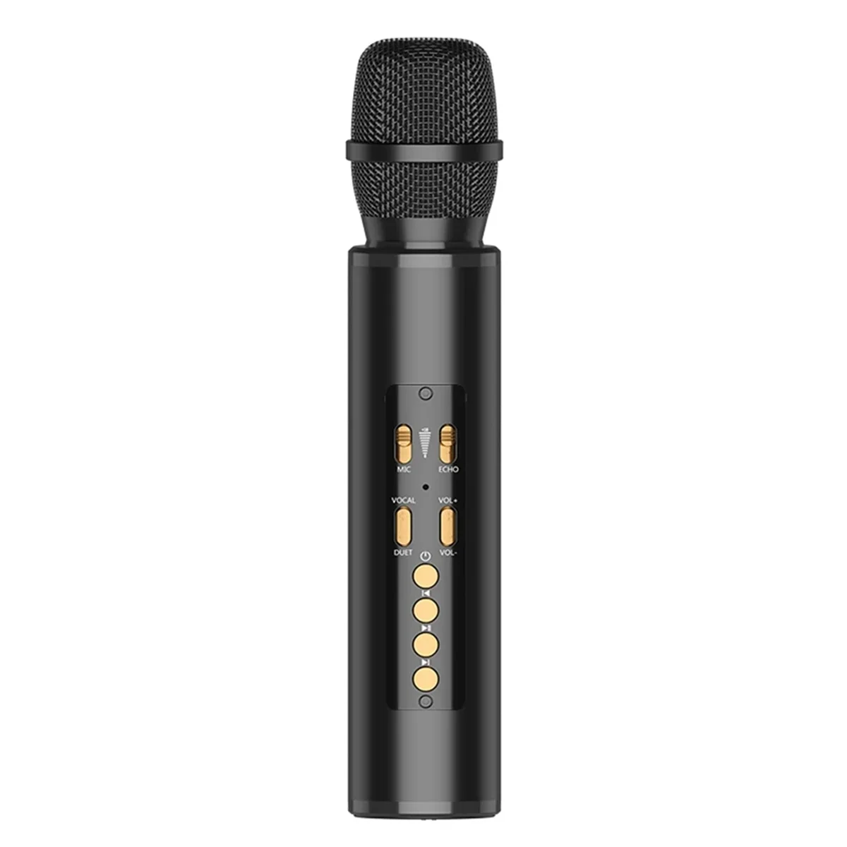 Efficient TWS Wireless Karaoke Microphone with Bluetooth Speaker for Kids-Black