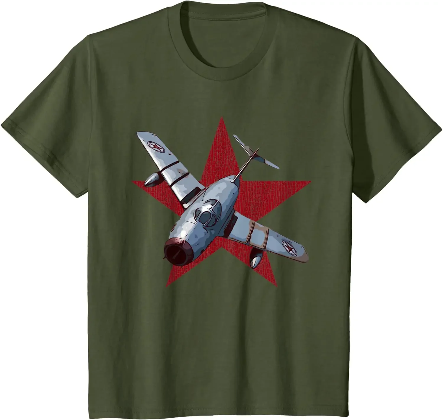 Soviet MiG 15 Jet Fighter Military Aviation T-Shirt 100% Cotton O-Neck Summer Short Sleeve Casual Mens T-shirt Size S-3XL