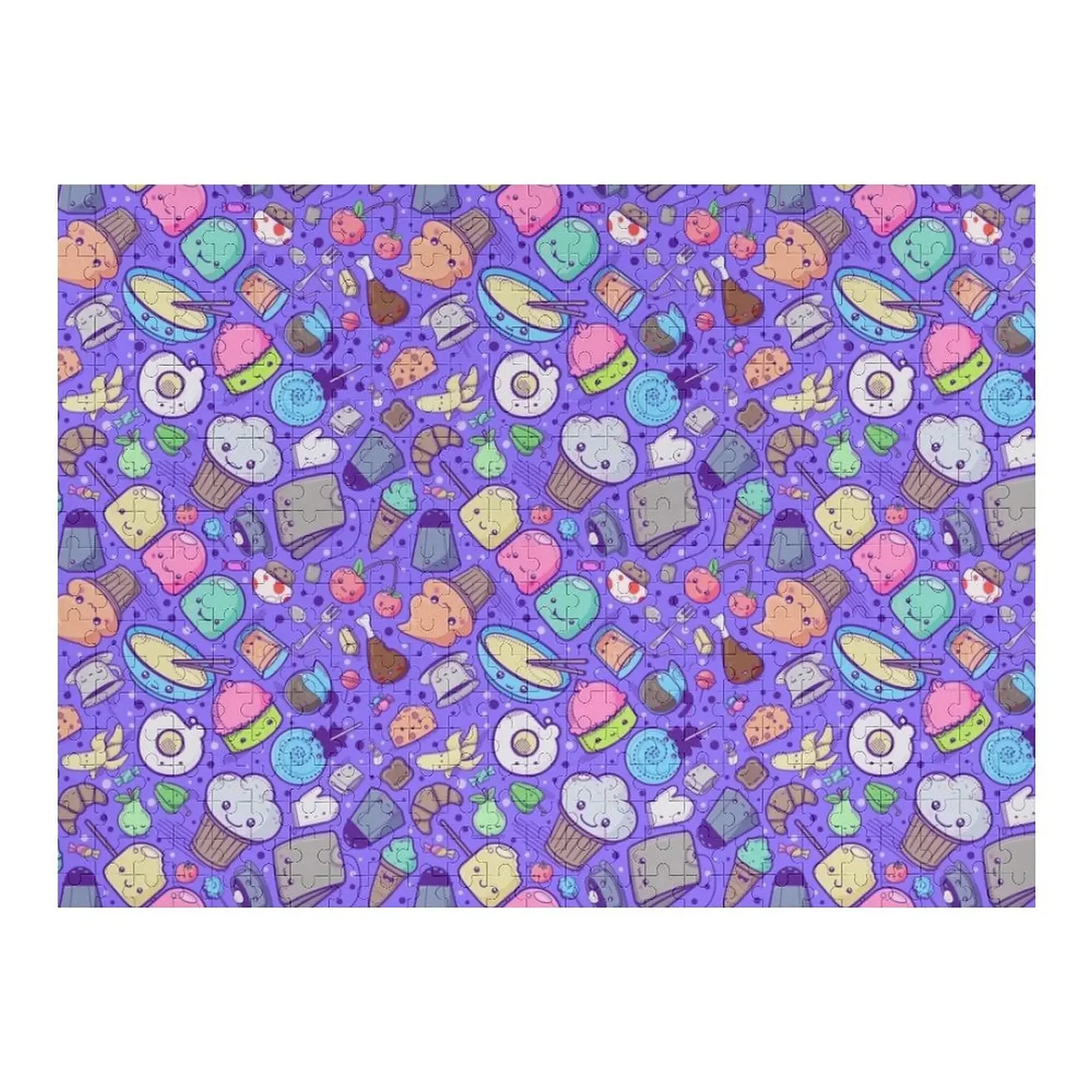 

Kawaii Adorable Food Pattern Jigsaw Puzzle Woodens For Adults Personalized Baby Toy Customized Picture Puzzle