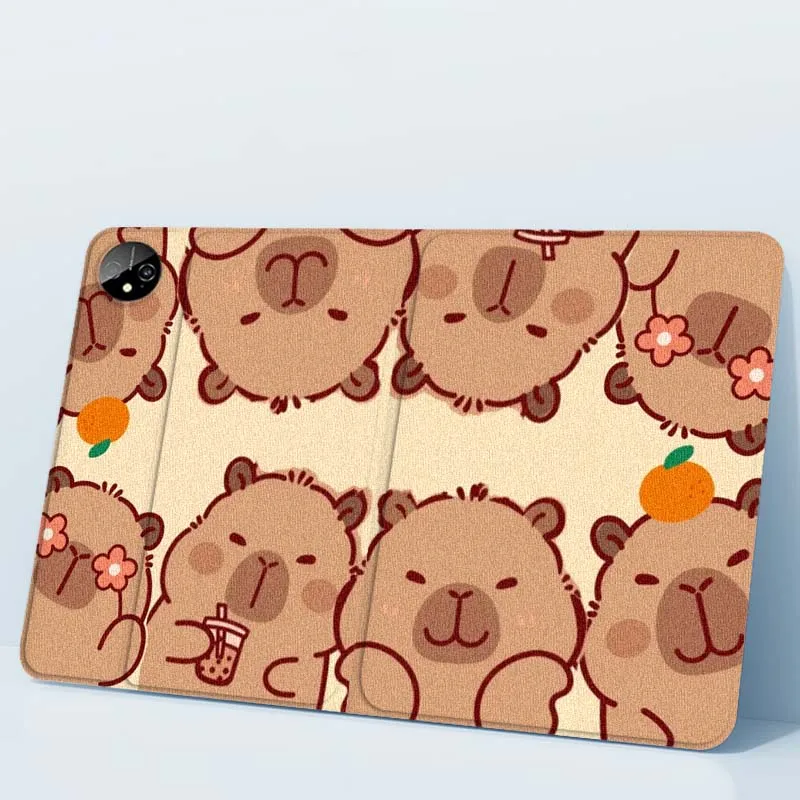 

Capybara Cartoon Cute Art For Huawei MediaPad 3 12 Air SE M6 M5 Lite Pro 10.4 10.8 11 11.5 12.6 13.2 Inch 5G Tablet Case