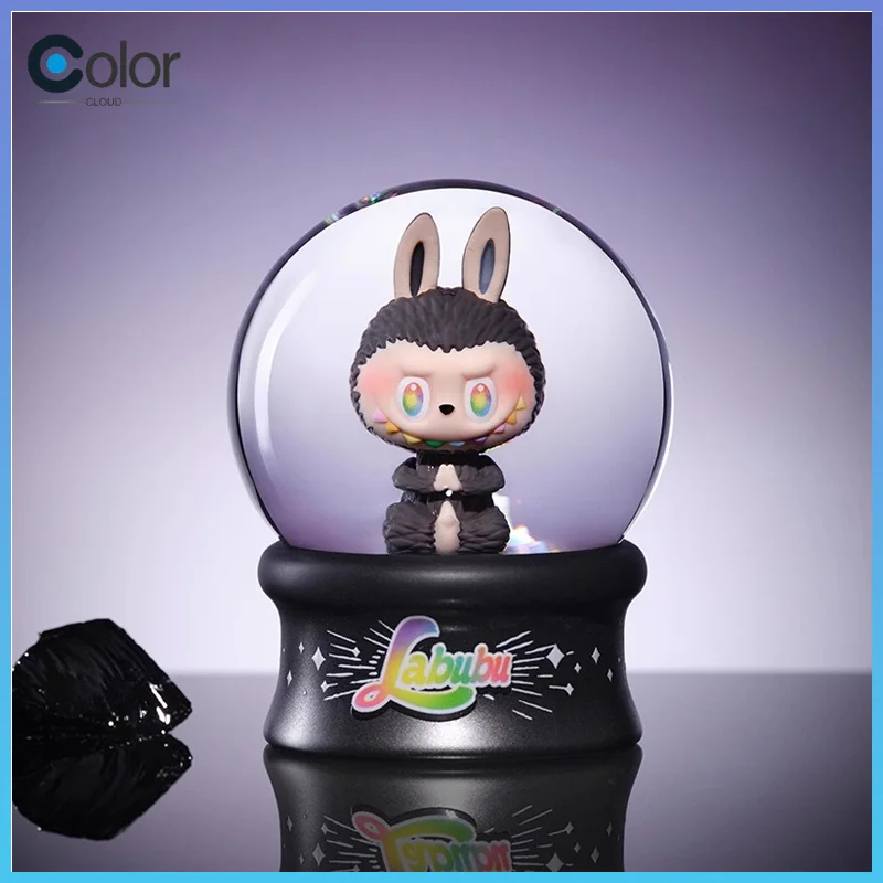 

Labub Third-Generation Crystal Ball With Lamp Rotating Music Box Blind Box Glass Cover Transparent Peripheral Decorative Item