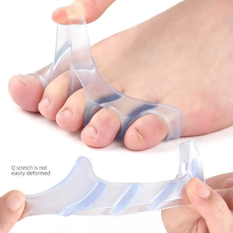 1/2/5Pair Silicone Children Toe Separators Thumb Valgus Bunion Adjuster Gel Splitter Hammer Corrector Protector Foot Pain Relief