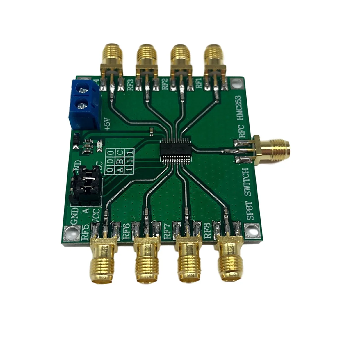 HMC253 DC-2.5 GHz Multifunctionele RF Enkelpolige Acht Schakelaar Rf Schakelaar Kanaal Selecteren Antenne Module B20