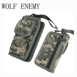 New Arrival Stylish Men's Nylon Hunting Tactical Wallet Zipper 5 Colors  Green ACU TAN Black Camo Purse Boys Wallet