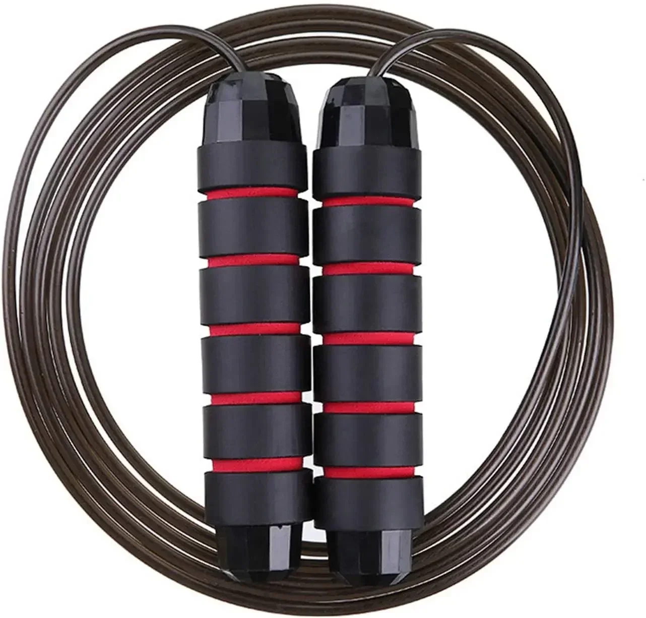 Rope Skipping Tangle-Free Speed Skipping Rope with Ball Bearing EVA Non-Slip Foam Handle Adjustable Jump Ropes