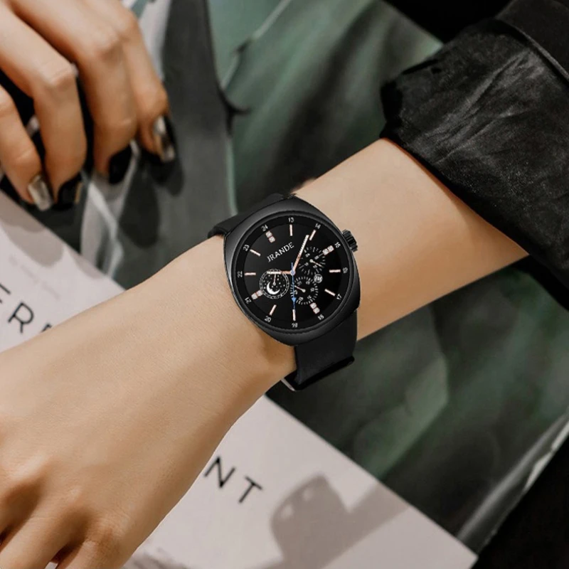 

New luxury women's watch silicone tape calendar waterproof luminous fashion student leisure trend quartz watch gift