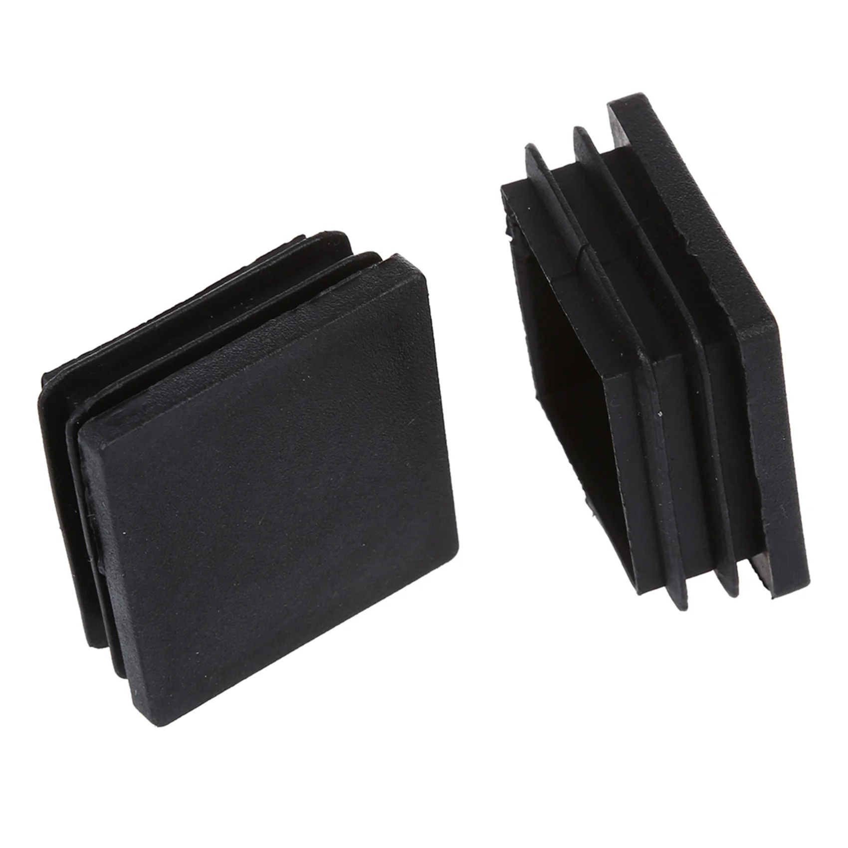 M12K-40Mm X 40Mm Plastic Square Tube Inserts End Blanking Caps Black 60 Pcs