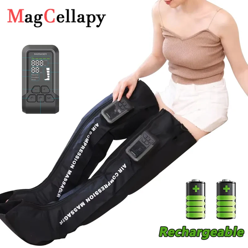 5 Airbag Leg Air Compression Massage Cycle Device Rechargeable 2000mah Pneumatic Boots Relieve Pain And Muscle Relaxation