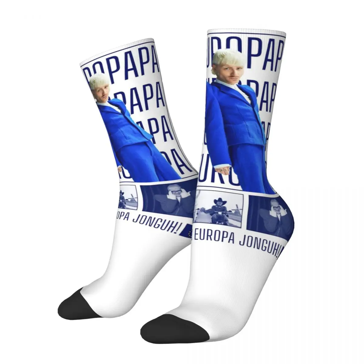 Joost Klein Europapa Socks Men Women Casual Socks Novelty Spring Summer Autumn Winter Middle Tube Socks Gift