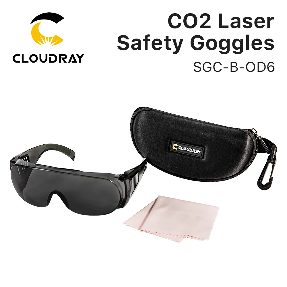 Cloudray 10600nm laserowe okulary ochronne styl B tarcza ochrona OD6 + CE dla CO2 maszyna do grawerowania i cięcia laserowego