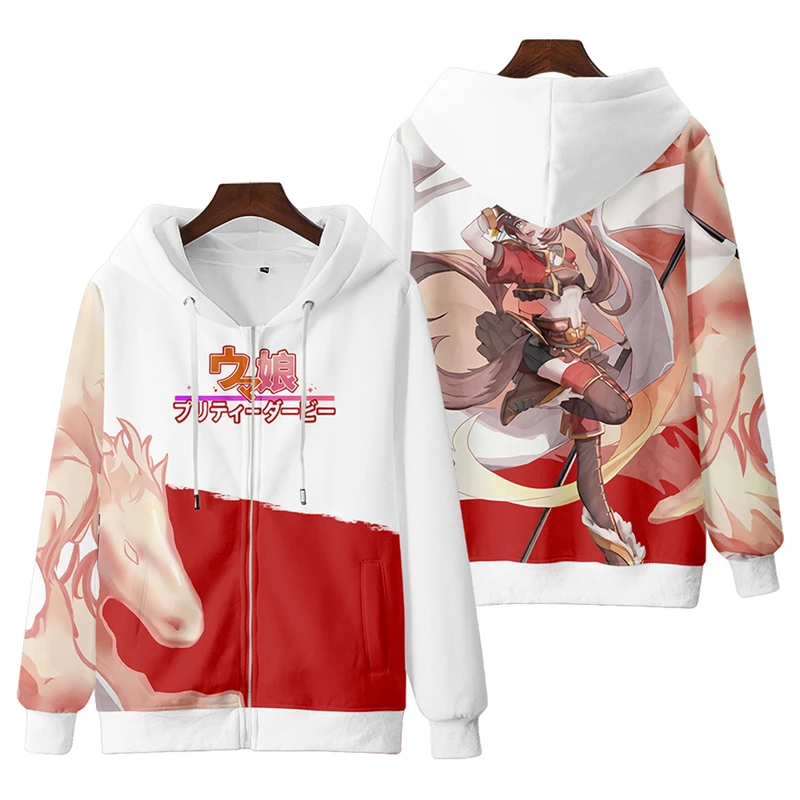 

Anime UmaMusume Pretty Derby Oguri Cap Cosplay Hoodie Women Men Harajuku Sweatshirt Streetwear Hip Hop Zipper Hooded Jacket