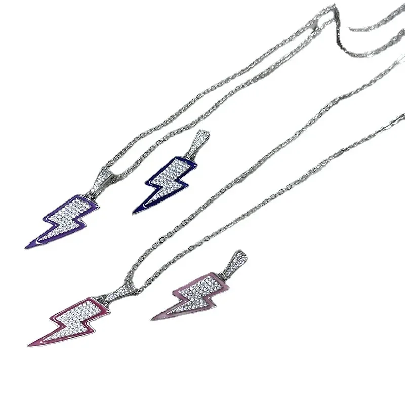 

MDL Муассанит Стиль Простой Хип Прохладный Ins Стиль Капающий Масло Микро Цирконий Теплый Изменение Цвета Ювелирные Изделия Хип-Хоп