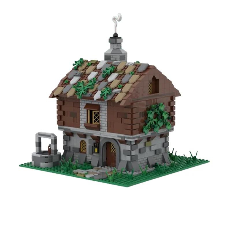 1113PCS New MOC-191907 Building Model Rustic Medieval Two-Story House DIY Creative Puzzle Assembly Building Block Gift