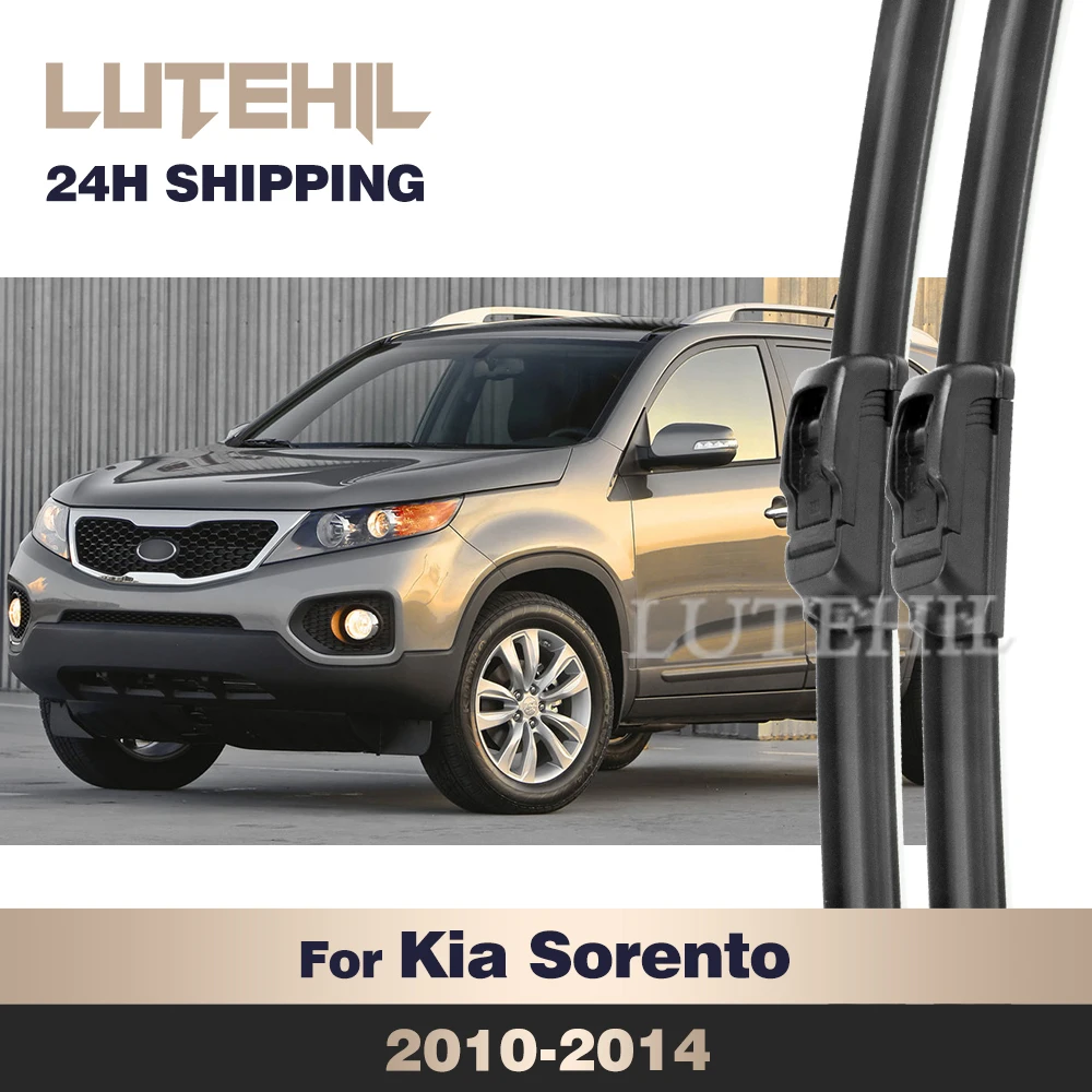 

LUTEHIL Wiper For Kia Sorento MK2 2010-2014 2011 2012 2013 Wiper Front Wiper Blades Windshield Windscreen Window Brush 24"+20"