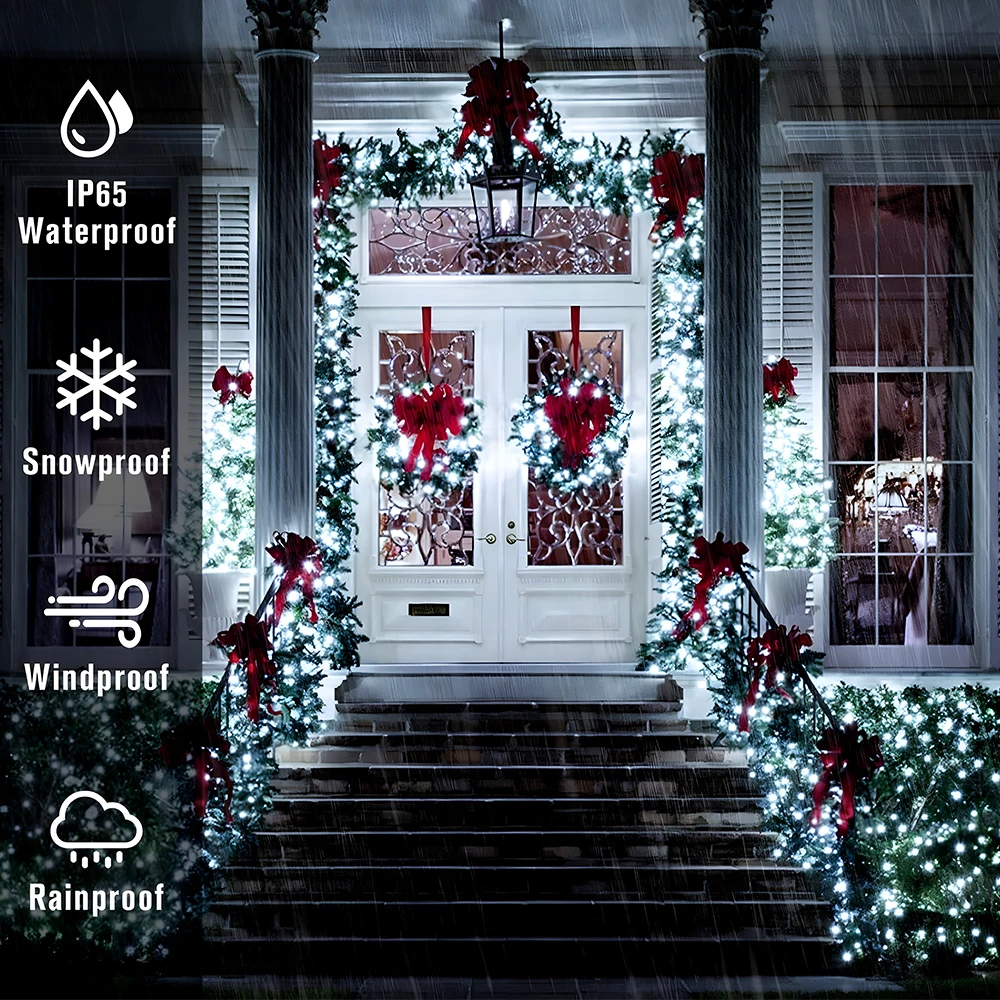 Solar String Lights Outdoor Extra Long 20/30LED Solar Christmas Light Waterproof Tree Twinkle Light for Garden Yard Patio Decor