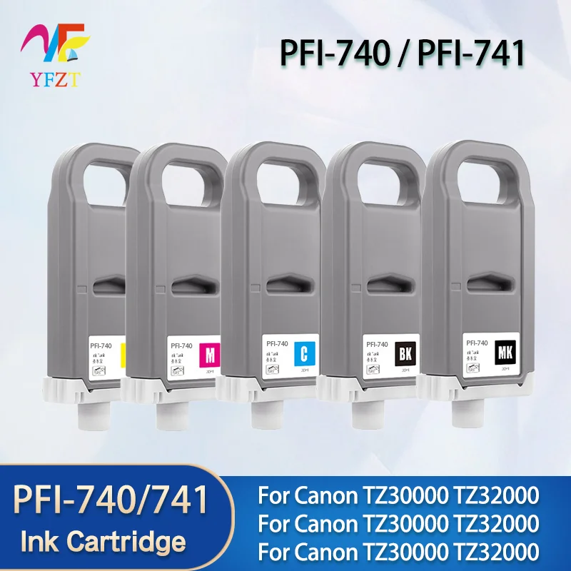 PFI-740 PFI-741M PFI740 PFI741 Compatibility Ink cartridge WIth Full Pigment ink with Chip For Canon TZ30000 TZ32000 Printer