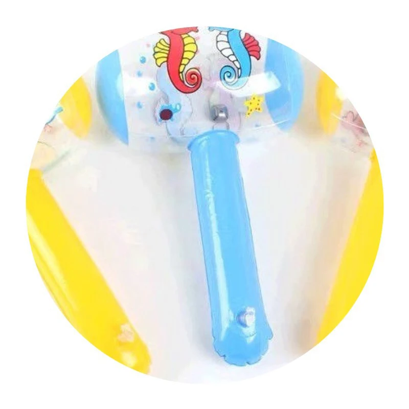 Inflatable Hammer with Bell Air Hammer Baby Toys Kids Noise Maker Toys Party Supplies Inflatable Toys Swimming Pool Toys Stick