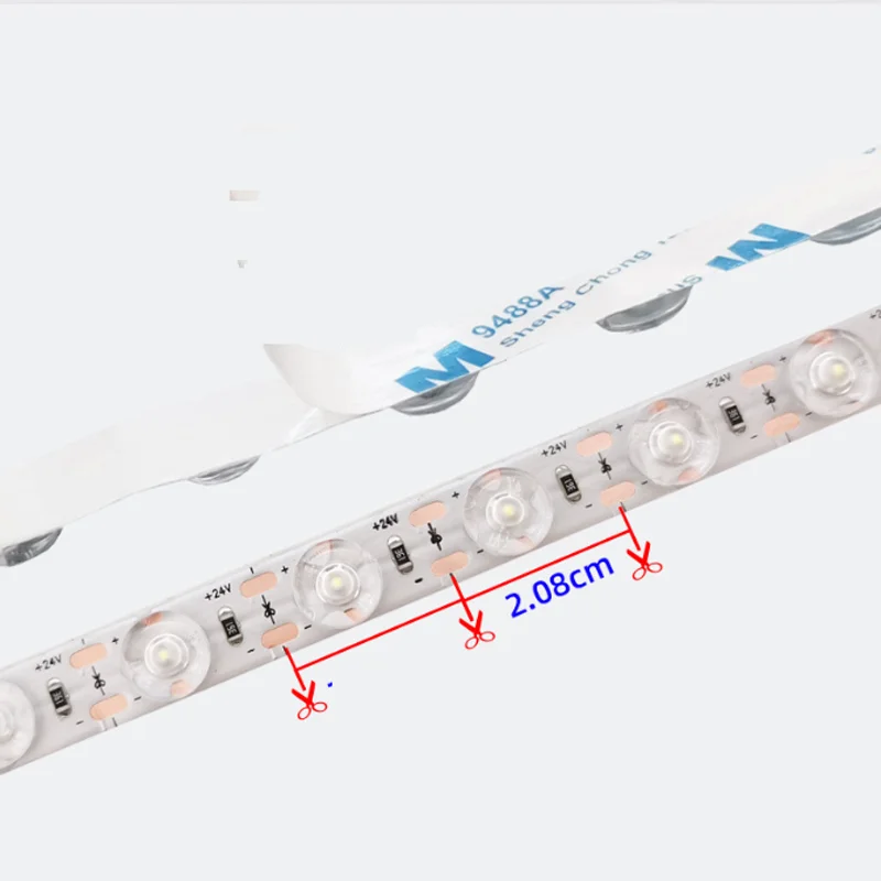 1m 2m 3m 4m 5m 10m 24v Diffuse Reflection Len Module Strip Shaowless Optical Light 3000k Natural White 4000k Day White 6000K 18w