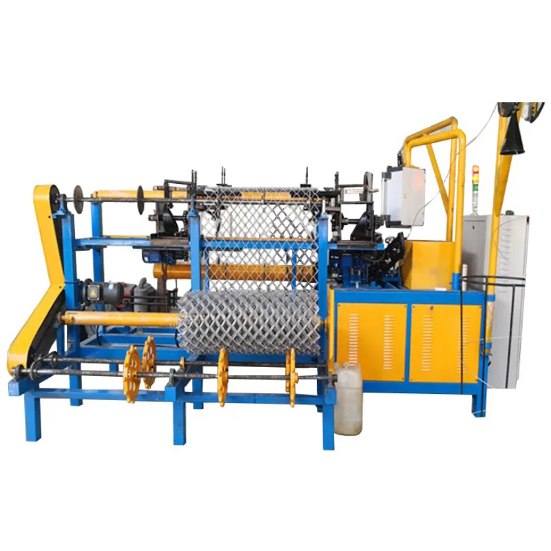 Hot Sale Semi Automatic Chain Link Fence Machine with Grass Bar Wire Mesh Making Machines Wire Mesh Weaving Machine