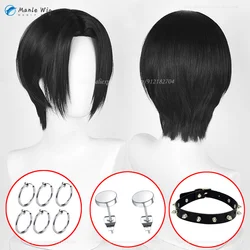 Oosaki Nana Cosplay Anime NANA Nana Osaki Cos Wig 28cm Black Anime Wigs Heat Resistant Synthetic Hair Halloween Party Wigs Props