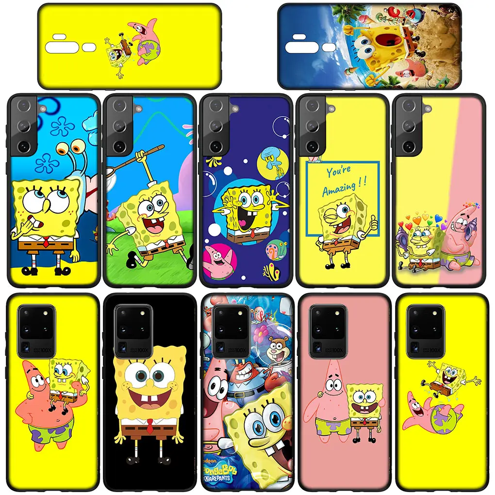 Cute Sponges Bobs S-SpongeBobs Squares P-Pants Phone Cover Case for Samsung Galaxy A10 A20 A53 A30 A31 A32 A50 A51 A52 A12 A33