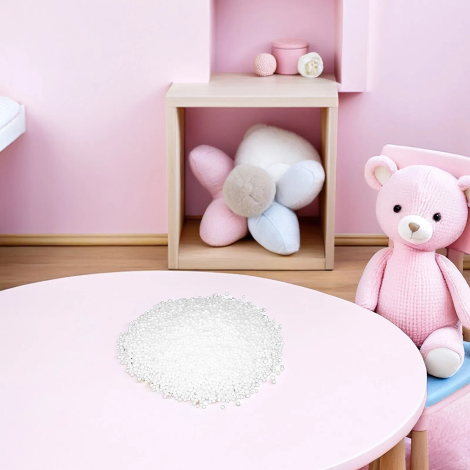 Mini Polystyrene Foam Beads White 3-5Mm Foam Balls Beanbag Chair Filling Pillow Stuffing DIY Craft Refill Lightweight Support - view 4