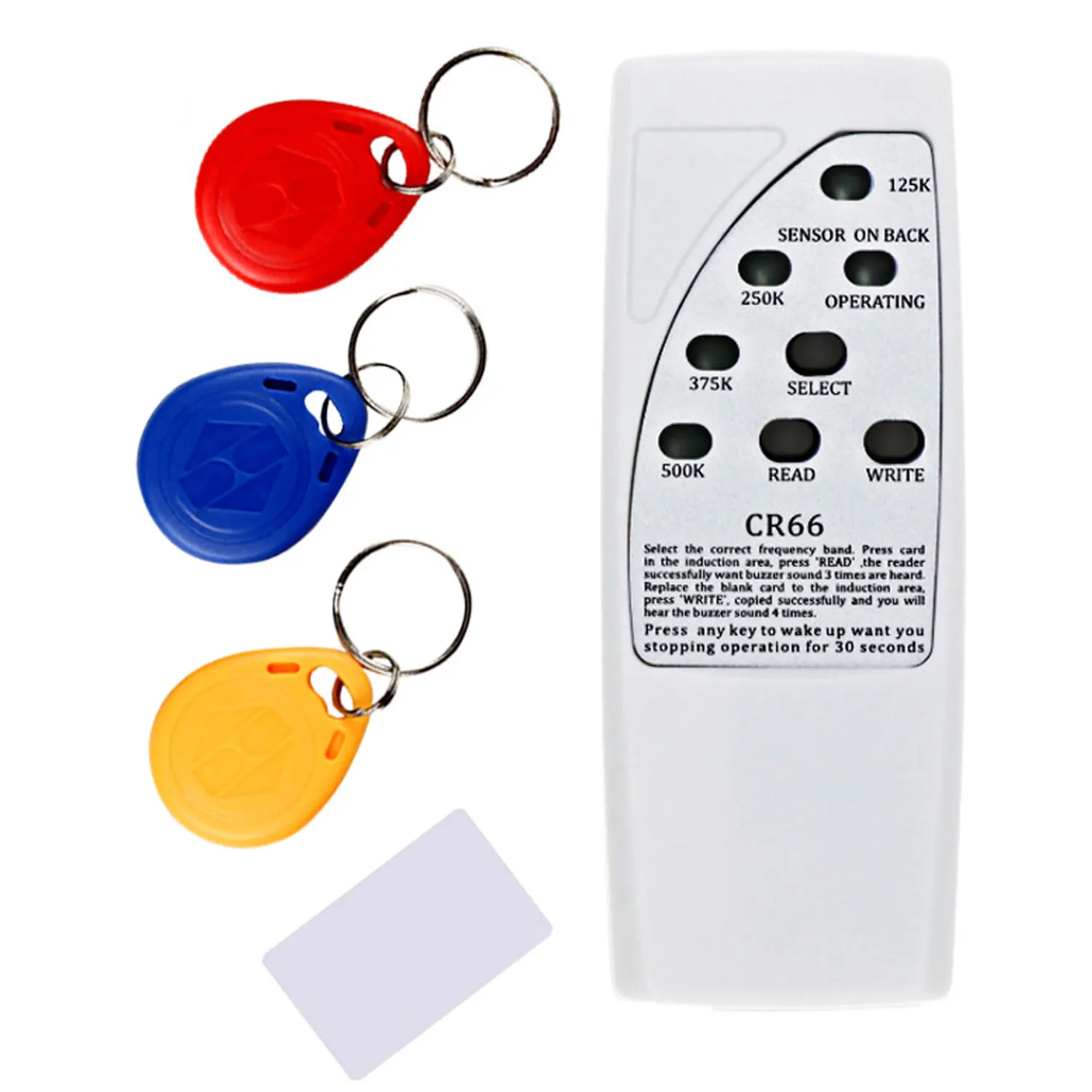 Handheld RFID Smart Chip Reader 125Khz T5577 Token Copier EM4305 Tag Clone Duplicator TK4100 Badge Writer EM4100 Key Programmer