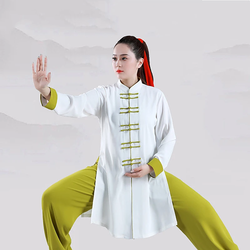 Unisex Tai Chi Suit Baduanjin Martial Arts Training & Performance Wear Spring/Autumn for Adults
