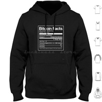 Bitcoin Facts Hoodie Cotton Long Sleeve Bitcoin Bit Coin Currency Money Dinero Dollar Dollars Pound Gold Silver Cash