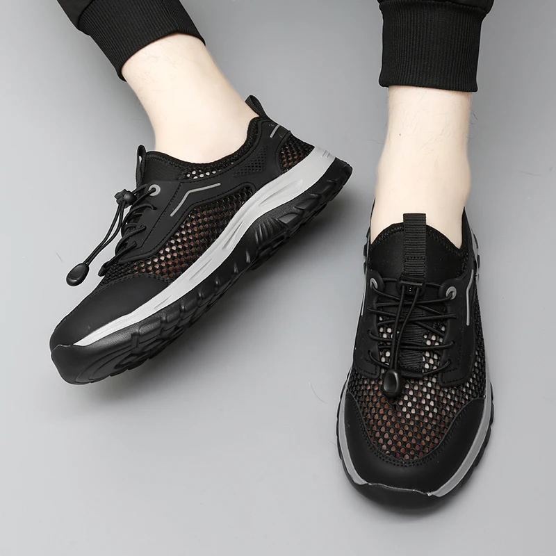 Summer Neutral Outdoor Hiking Shoes Soft And Shock-Absorbing Mesh Sports Shoes Anti Slip And Wear-Resistant River Tracing Shoes