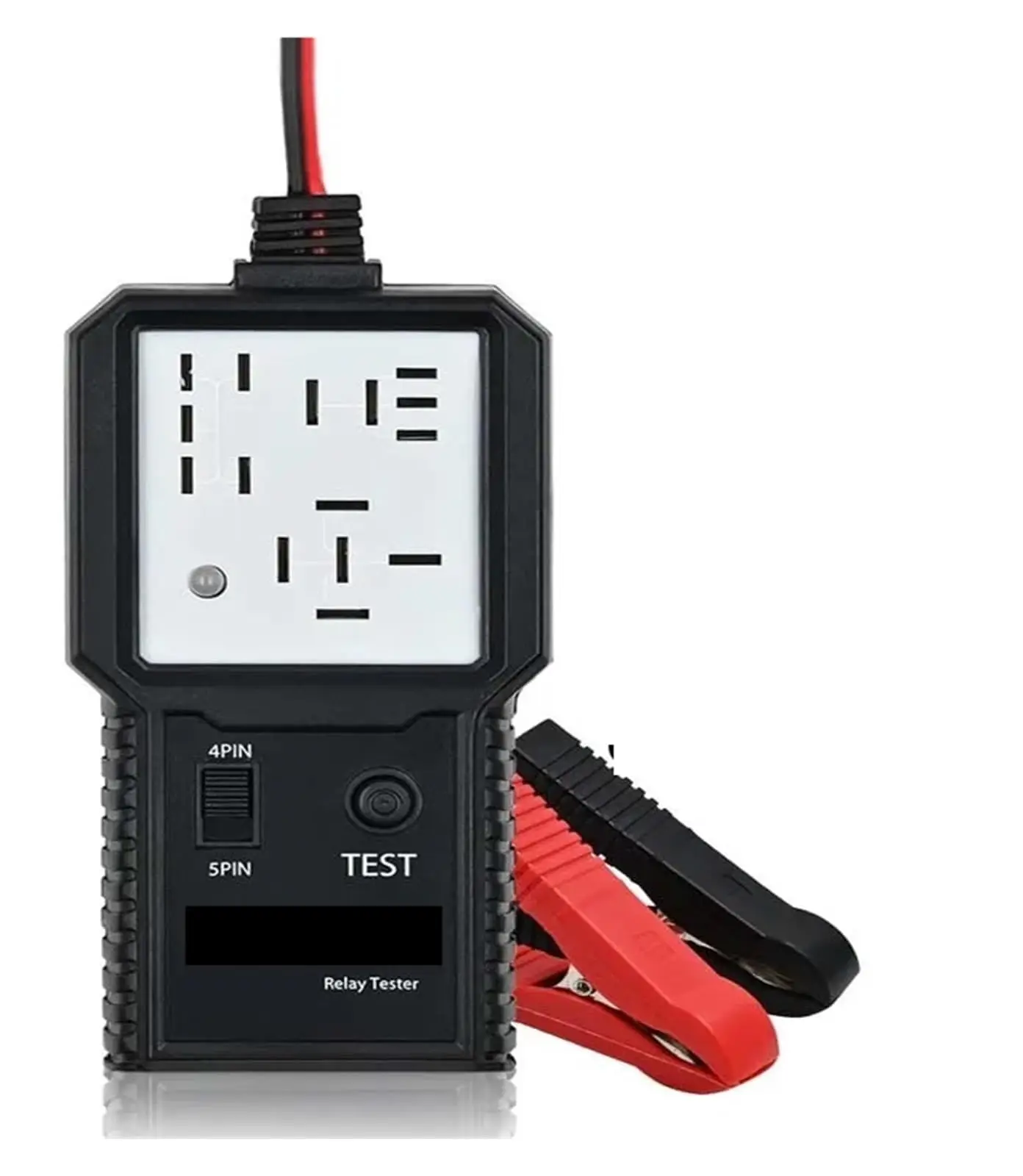 เครื่องทดสอบรีเลย์รถยนต์ 12-24V เครื่องวิเคราะห์แบตเตอรี่รถยนต์ อุปกรณ์วินิจฉัยรีเลย์อิเล็กทรอนิกส์ ﻿ (12V)