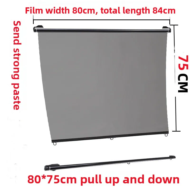 Einziehbarer Windschutzscheiben-Sonnenschutz 75-150cm, Transparenter PET-Autoschutz für LKWs, Busse, Autos, UV- und Hitzeschutz – Detail 13