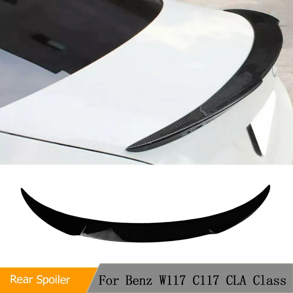 

ABS Glossy Black Rear Trunk Spoiler for Mercedes-Benz W117 C117 CLA Class Rear Wing Spoiler Lip for Car Tuning Highkick Wing Lip