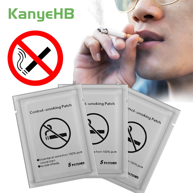 15pcs=3bag Quit Smoking Patch Smoke Control Plaster Suppress Smoking Desire Stop Smoke Anti Smoking Stickers Herbal Plaster A438