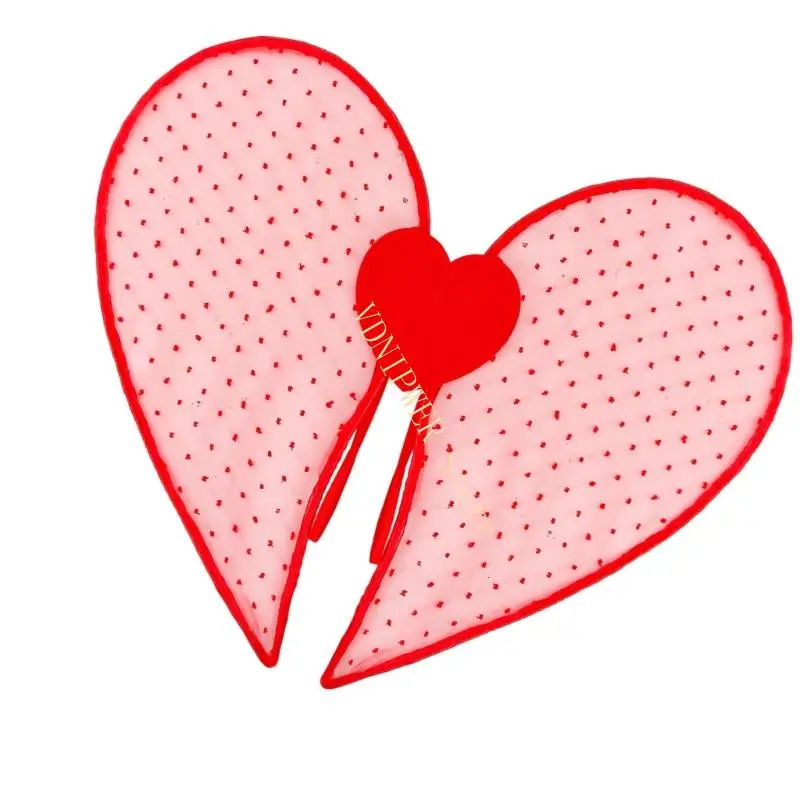 Leichtes Organza-Engelsflügel-Kostümzubehör, hautfreundliche Stoffdekoration für Valentinstag-Event, Cosplay, D08E