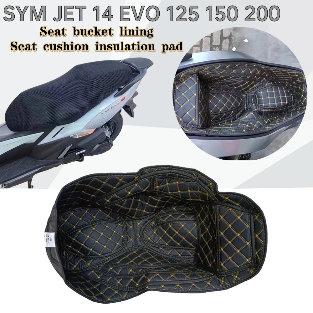 For SYM JET 14 EVO 125 150 200 Seat Cover Cushion Cover Motorcycle Breathable Cushion Insulation Seat Cushion Seat Bucket Liner